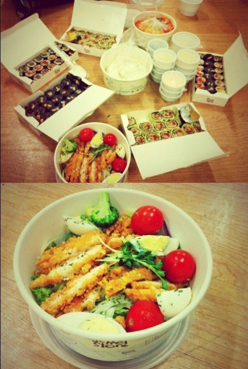 Tony Ahn food for T-ara Qri